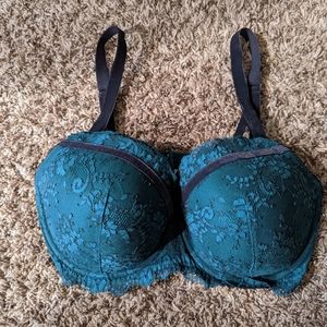 Green and Velour bra